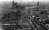 An aerial view of Nanking Road with the Race Course and Park Hotel in the distance.