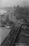 Looking south along the Garden Bridge and the Bund.