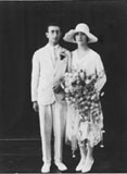 Wedding photo of my father Reuben Moalem and mother Girgee Ghazal. (1929)