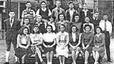 Form VI graduating class at the beginning of 1947.