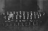 Members of the B'nai B'rith Shanghai, a Jewish benevolent organisation. My father, Reuben Moalem, is seated second from the right. He held several roles over the years including Treasurer. (1938)