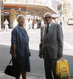 My mother, Girgee, with her brother Ezekiel during his visit to Sydney. (1992)