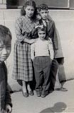 Cousins Rosie, Abe and Elsie Saul in Shanghai. (1946)
