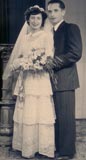 Marriage of cousin, Rosie Saul (daughter of Ezra), to Eliazer in Haifa, Israel. (1958)