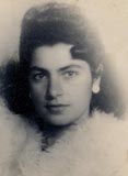 Cousin Esther Saul, daughter of Silas, my mother's (Girgee's) brother. (1952)